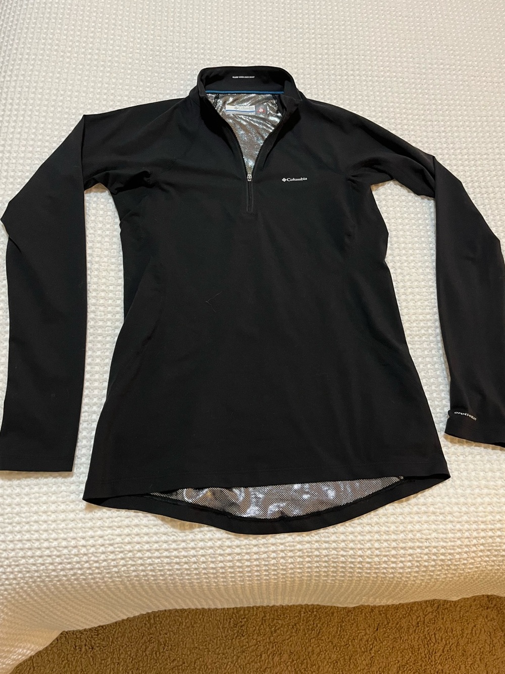 Columbia Black Omni-Heat Performance Long Sleeve Top